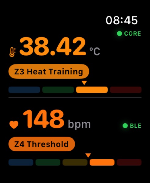 Temp and heart rate